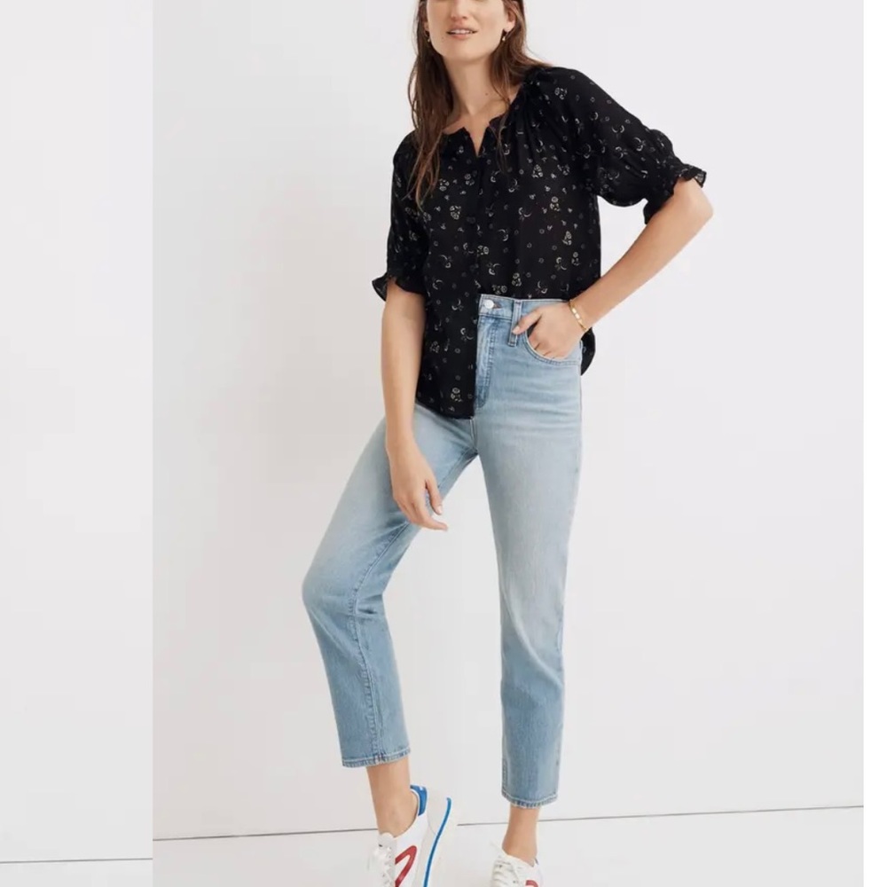 Madewell Midrise Straight Ankle Jeans